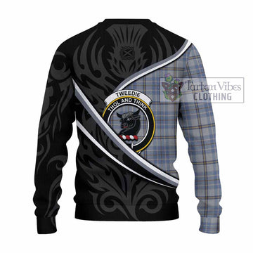 Tweedie Tartan Family Crest Knitted Sweater Celtic Scottish Thistle Floral - Tartan Vibes Clothing