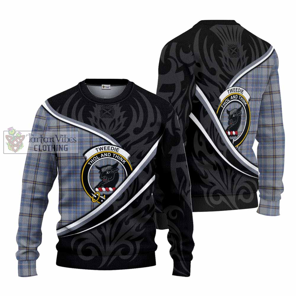 Tweedie Tartan Family Crest Knitted Sweater Celtic Scottish Thistle Floral - Tartan Vibes Clothing