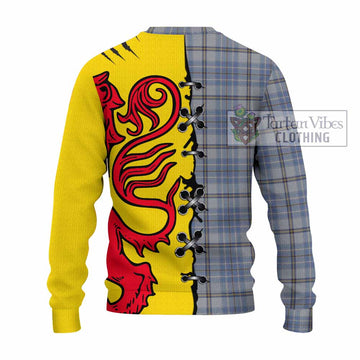 Tweedie Tartan Family Crest Knitted Sweater Lion Rampant Honor - Tartan Vibes Clothing