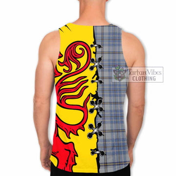 Tweedie Tartan Family Crest Men Tank Top Lion Rampant Honor