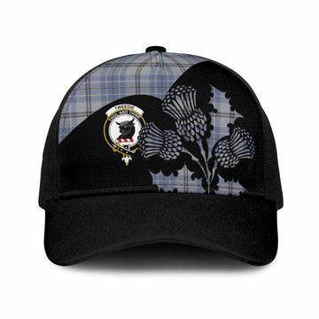 Tweedie Tartan Family Crest Mesh Trucker Cap Scotland Thistle Floral Flag Style