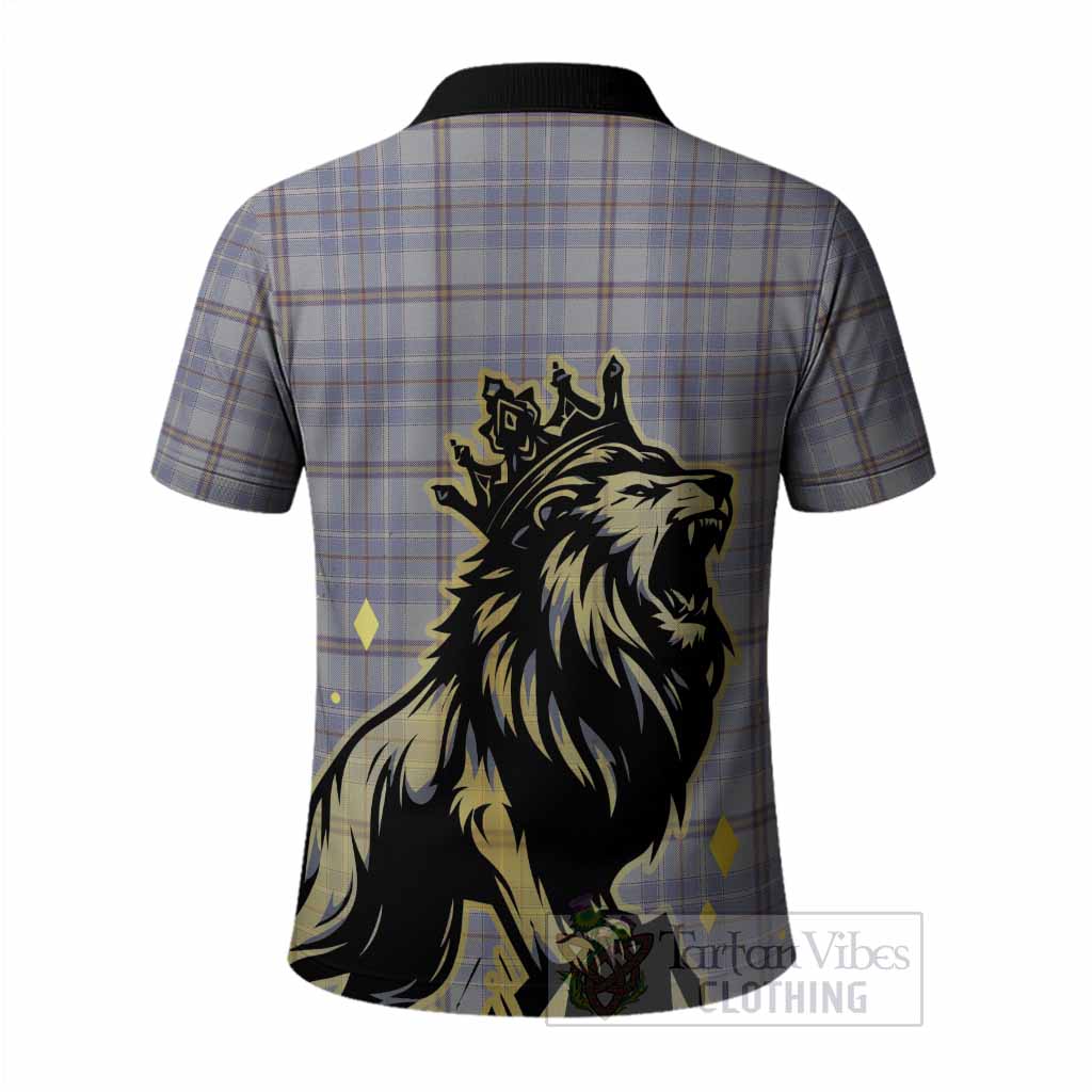 Tweedie Tartan Family Crest Polo Shirt Crowned Lion Roaring