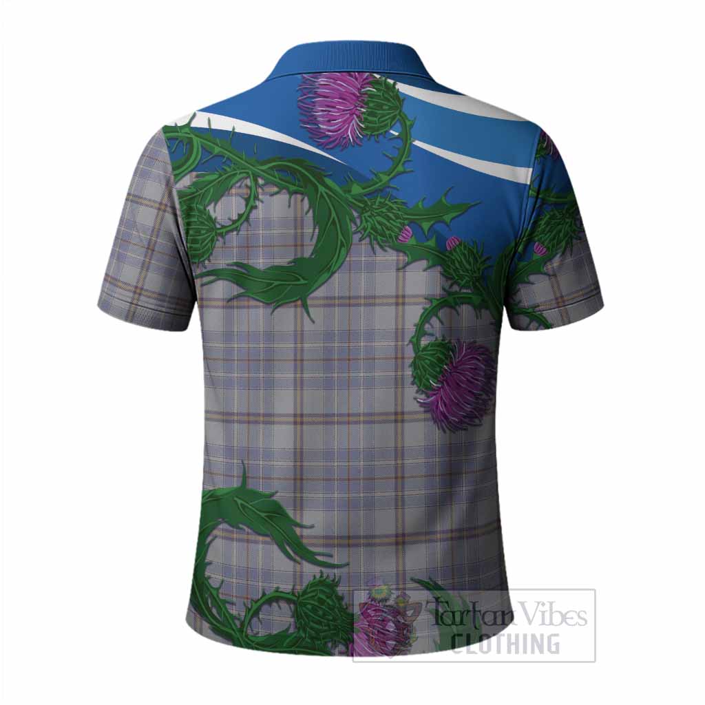Tweedie Tartan Family Crest Polo Shirt Thistle in Minimalism