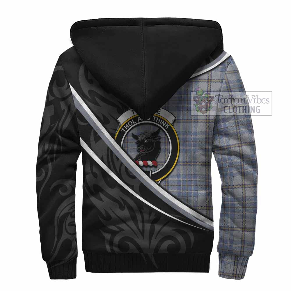 Tweedie Tartan Family Crest Sherpa Hoodie Celtic Scottish Thistle Floral - Tartan Vibes Clothing
