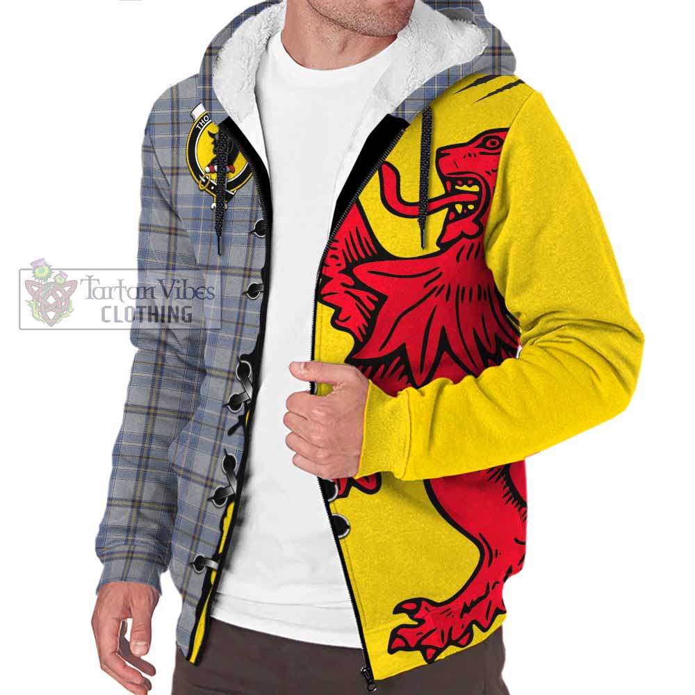Tweedie Tartan Family Crest Sherpa Hoodie Lion Rampant Honor - Tartan Vibes Clothing