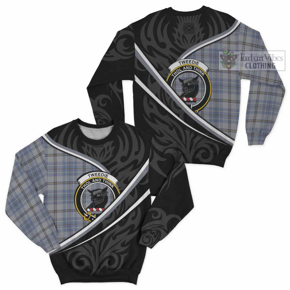 Tweedie Tartan Family Crest Sweatshirt Celtic Scottish Thistle Floral - Tartan Vibes Clothing