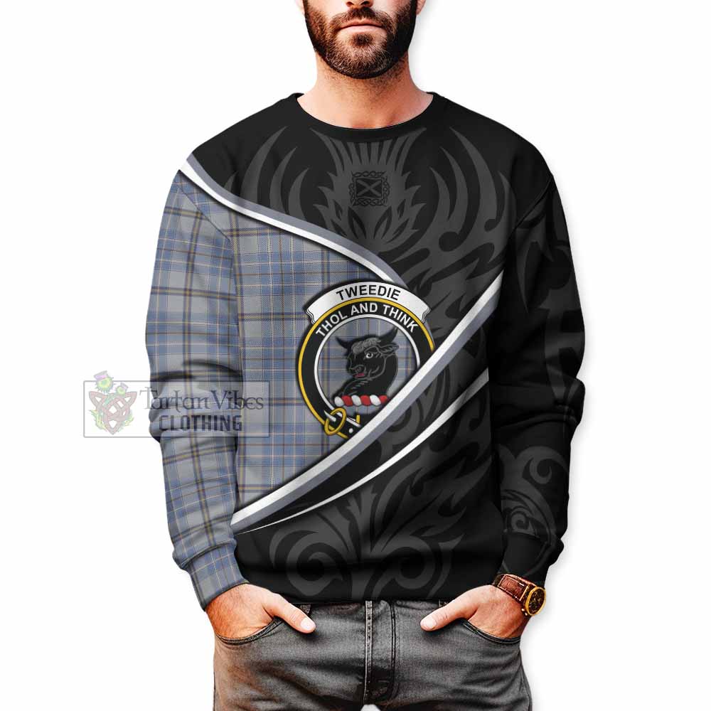 Tweedie Tartan Family Crest Sweatshirt Celtic Scottish Thistle Floral - Tartan Vibes Clothing
