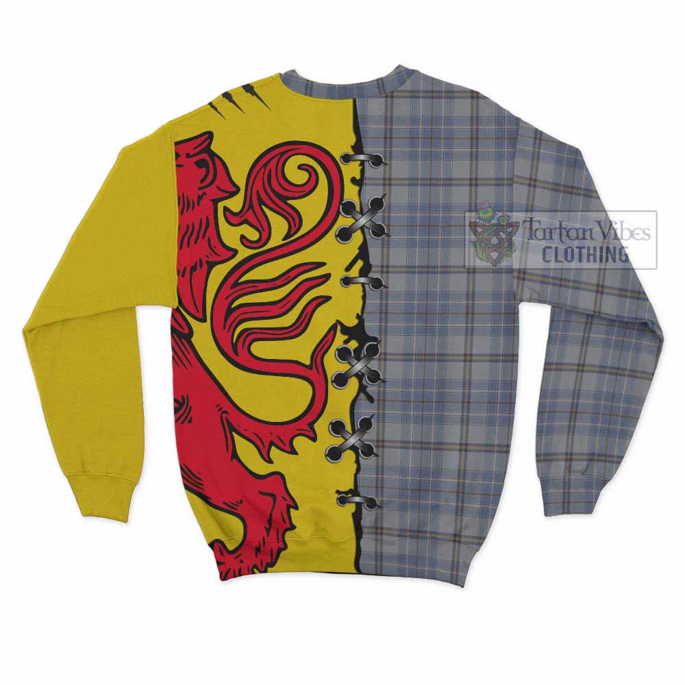 Tweedie Tartan Family Crest Sweatshirt Lion Rampant Honor - Tartan Vibes Clothing