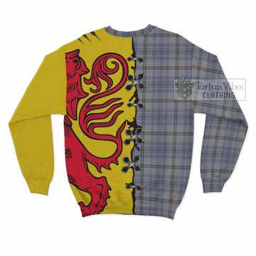 Tweedie Tartan Family Crest Sweatshirt Lion Rampant Honor