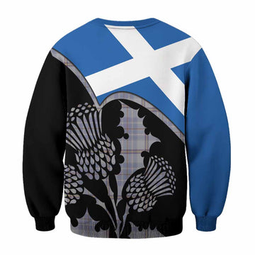 Tweedie Tartan Family Crest Sweatshirt Scotland Thistle Floral Flag Style