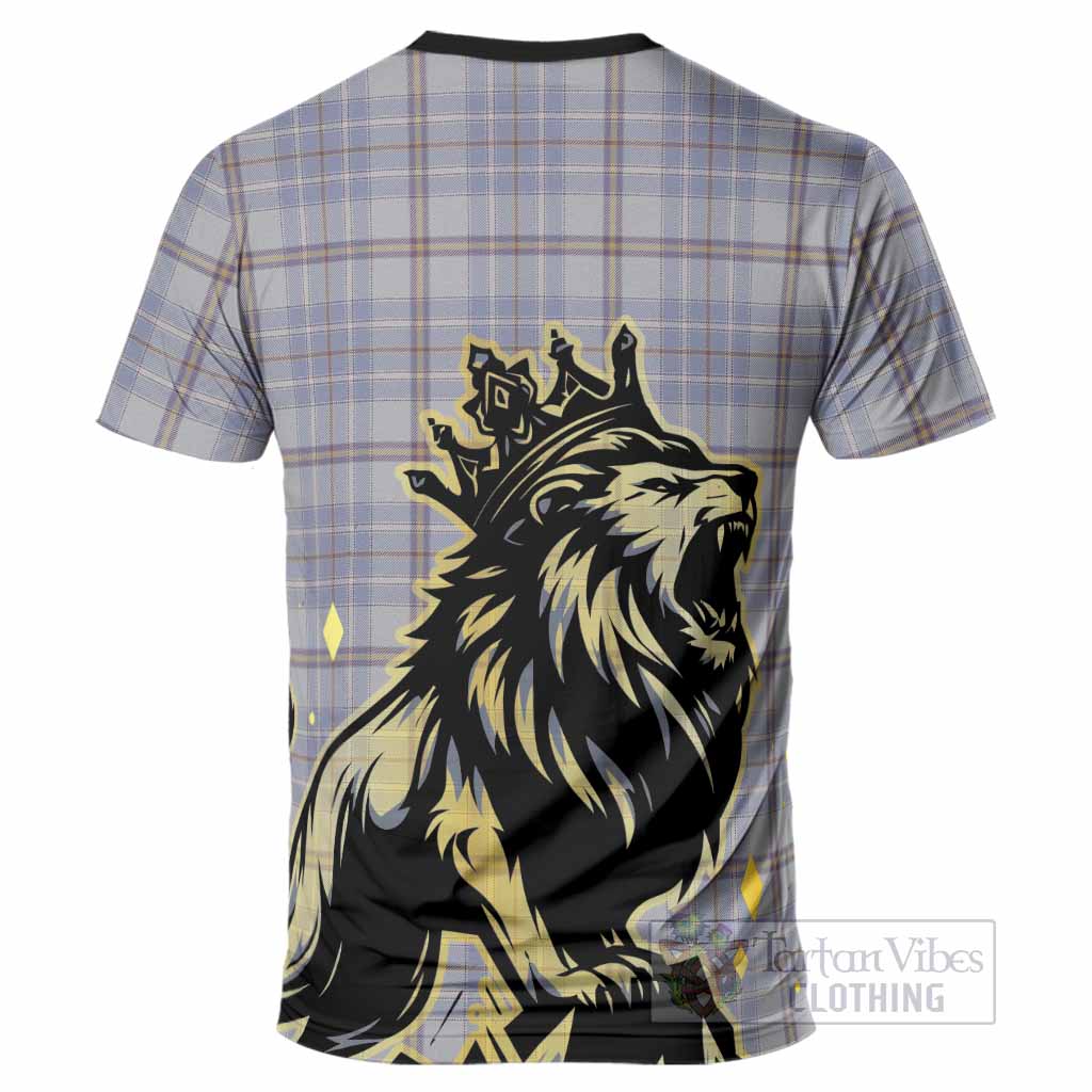 Tweedie Tartan Family Crest T-Shirt Crowned Lion Roaring