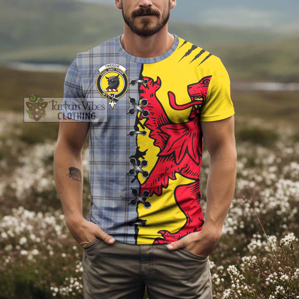 Tweedie Tartan Family Crest T-shirt Lion Rampant Honor - Tartan Vibes Clothing