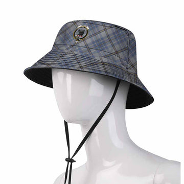 Tweedie Tartan Fishing Hat with Family Crest