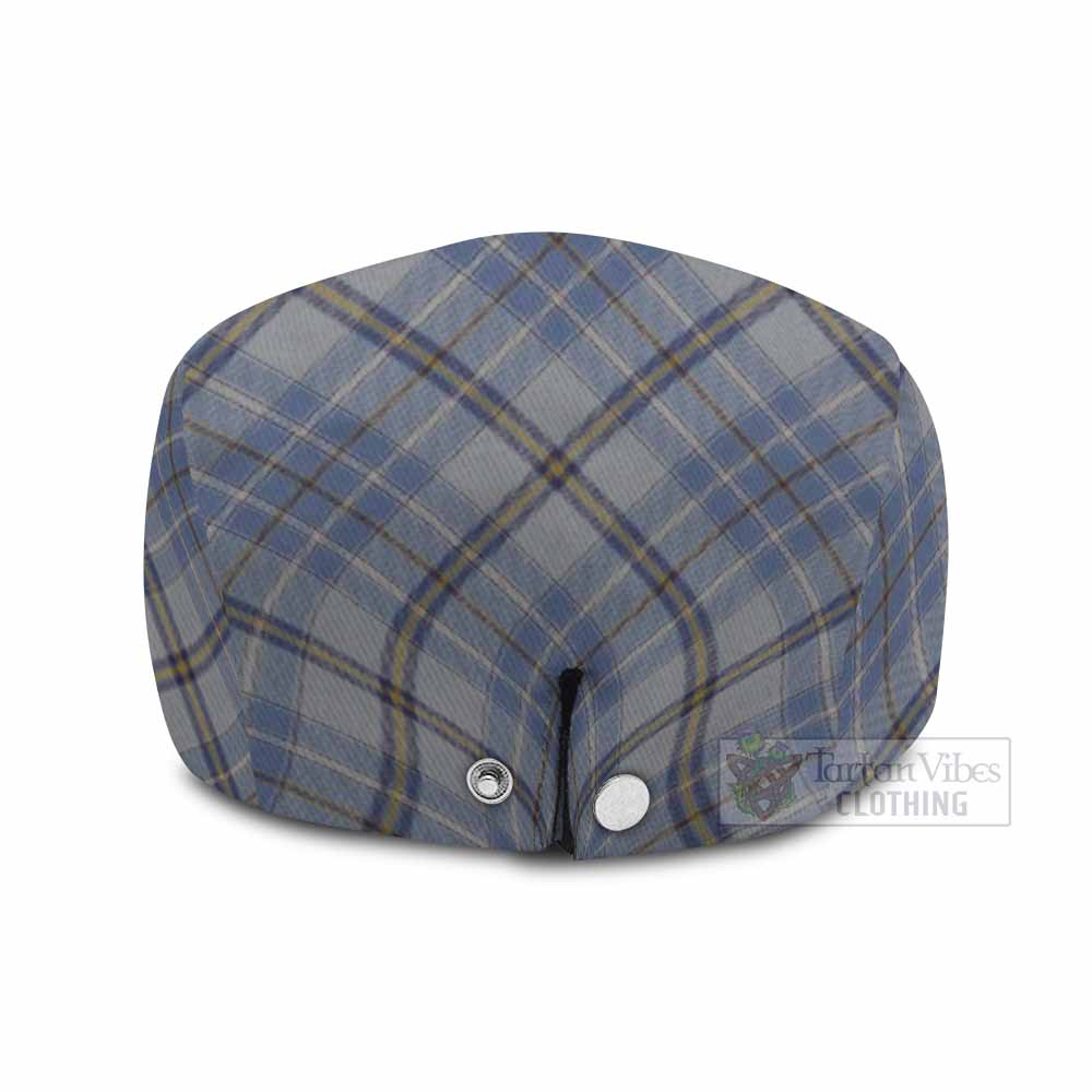 Tweedie Tartan Flat Cap, Jeff Cap Cross Style with Family Crest - Tartan Vibes Clothing