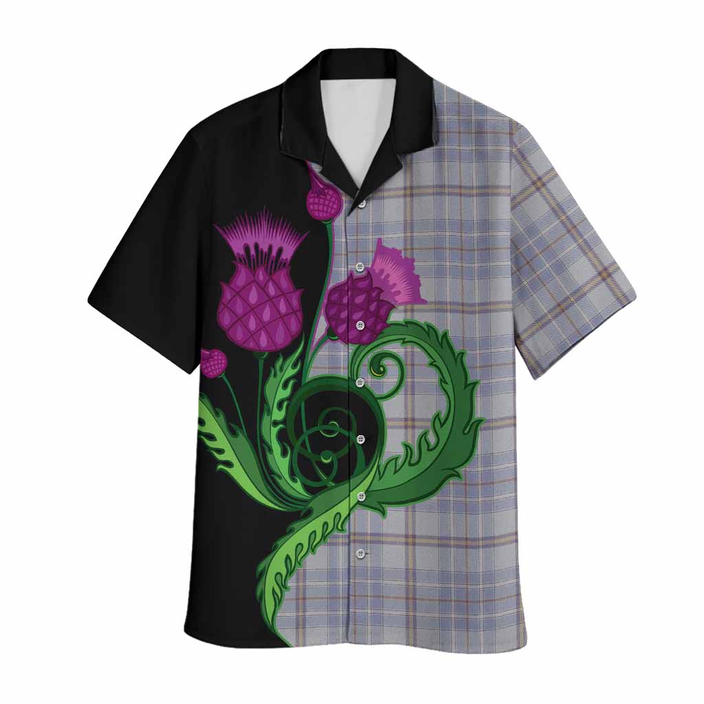 Tweedie Tartan Hawaiian Shirt Traditional Scottish Thistle