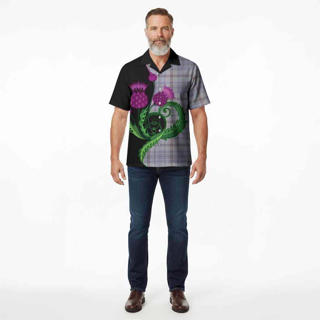 Tweedie Tartan Hawaiian Shirt Traditional Scottish Thistle