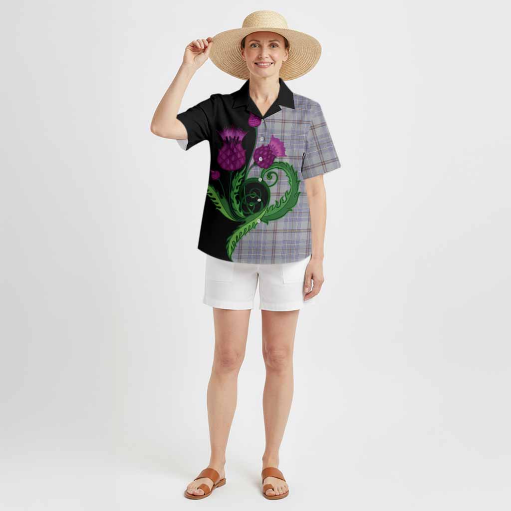 Tweedie Tartan Hawaiian Shirt Traditional Scottish Thistle