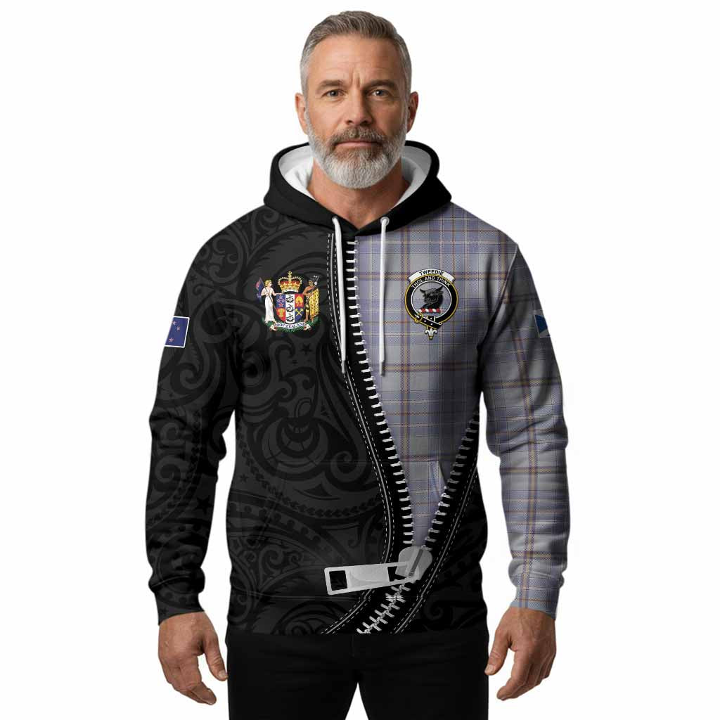 Tweedie Tartan Hoodie New Zealand Pattern Unique Zipper Stylized