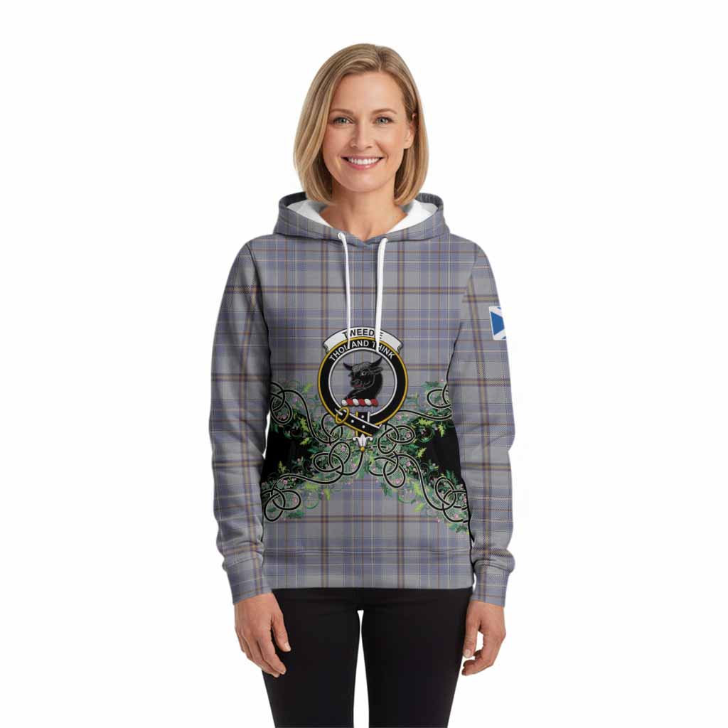 Tweedie Tartan Hoodie Thistle Scottish Spirit