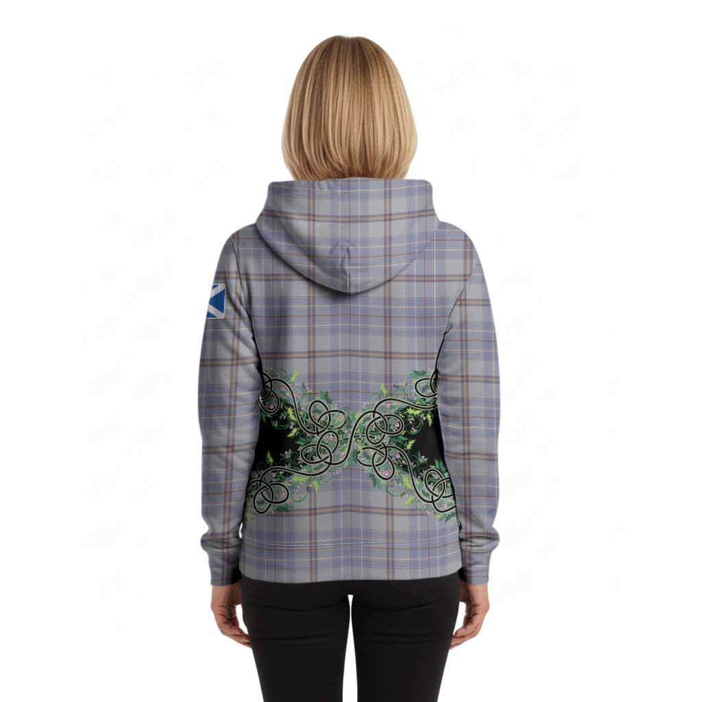 Tweedie Tartan Hoodie Thistle Scottish Spirit