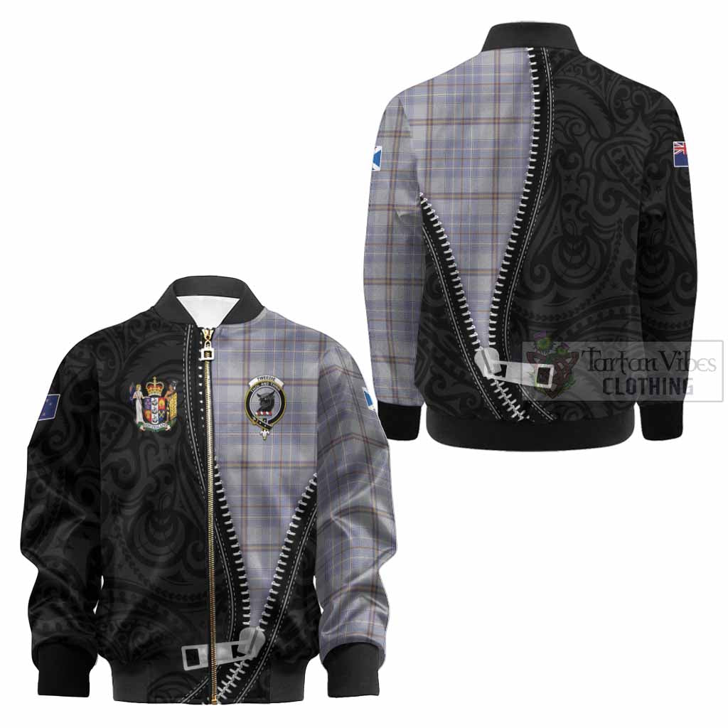 Tweedie Tartan Kid Bomber Jacket New Zealand Pattern Unique Zipper Stylized