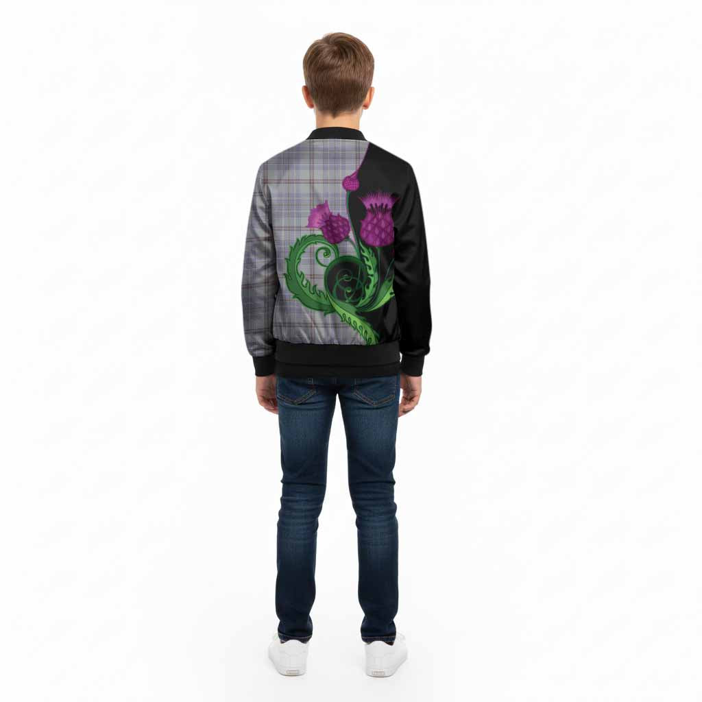 Tweedie Tartan Kid Bomber Jacket Traditional Scottish Thistle