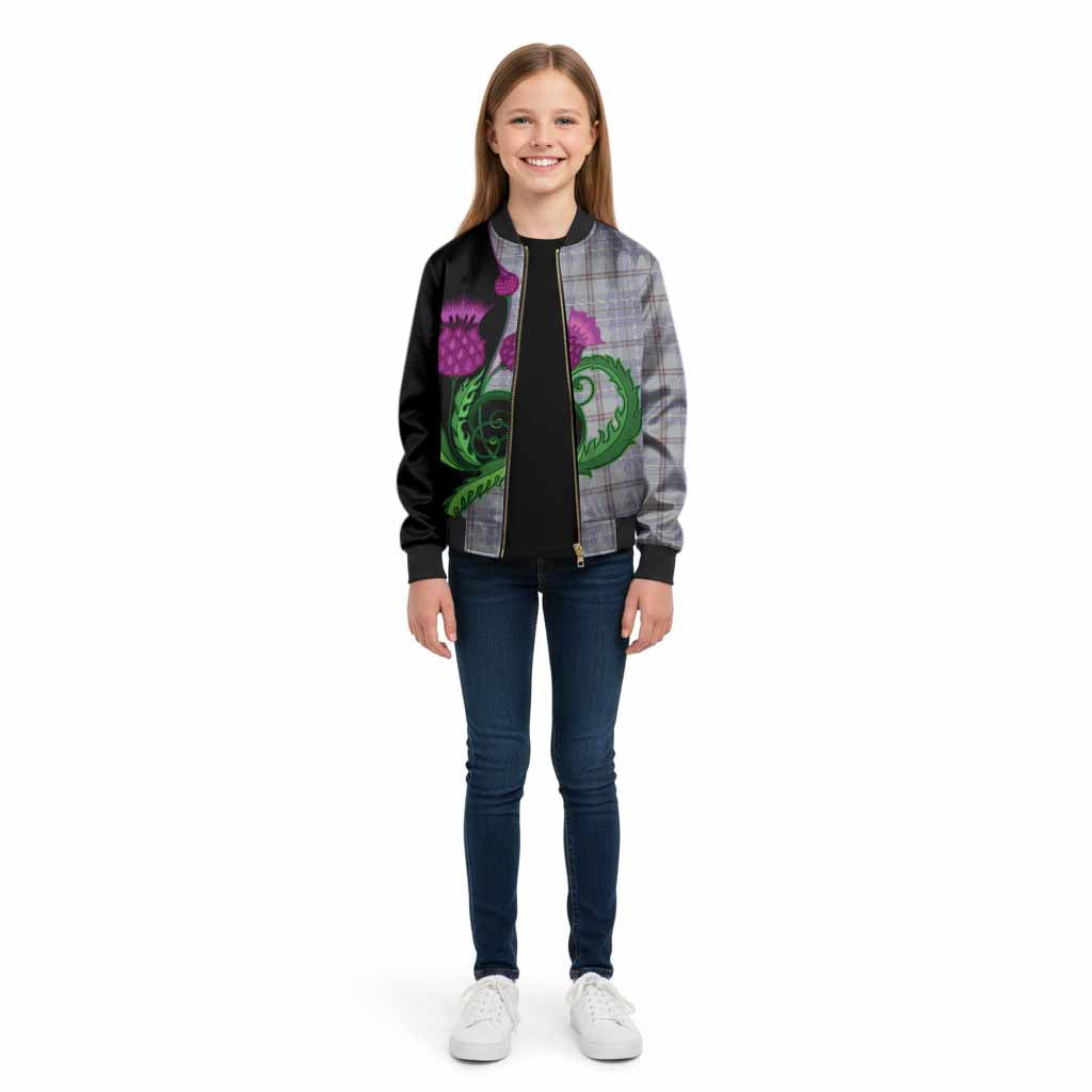 Tweedie Tartan Kid Bomber Jacket Traditional Scottish Thistle