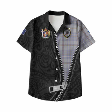 Tweedie Tartan Kid Hawaiian Shirt New Zealand Pattern Unique Zipper Stylized