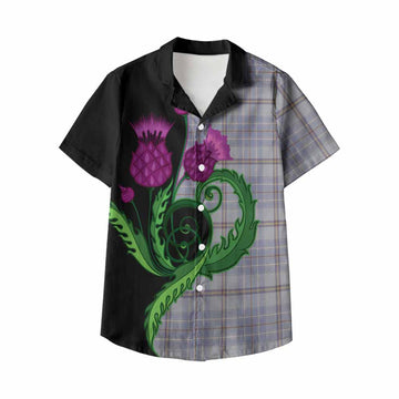 Tweedie Tartan Kid Hawaiian Shirt Traditional Scottish Thistle