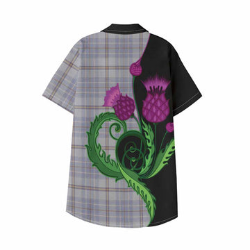 Tweedie Tartan Kid Hawaiian Shirt Traditional Scottish Thistle