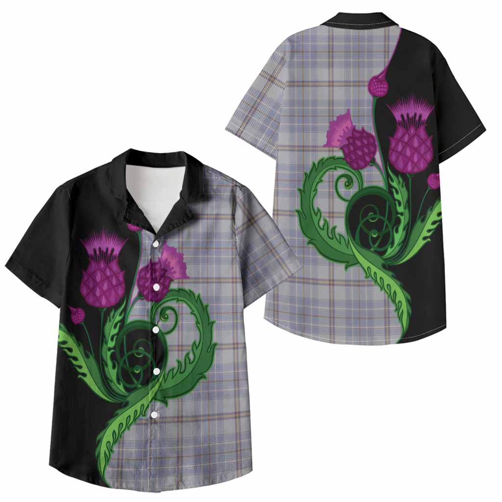 Tweedie Tartan Kid Hawaiian Shirt Traditional Scottish Thistle