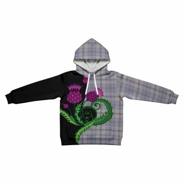 Tweedie Tartan Kid Hoodie Traditional Scottish Thistle