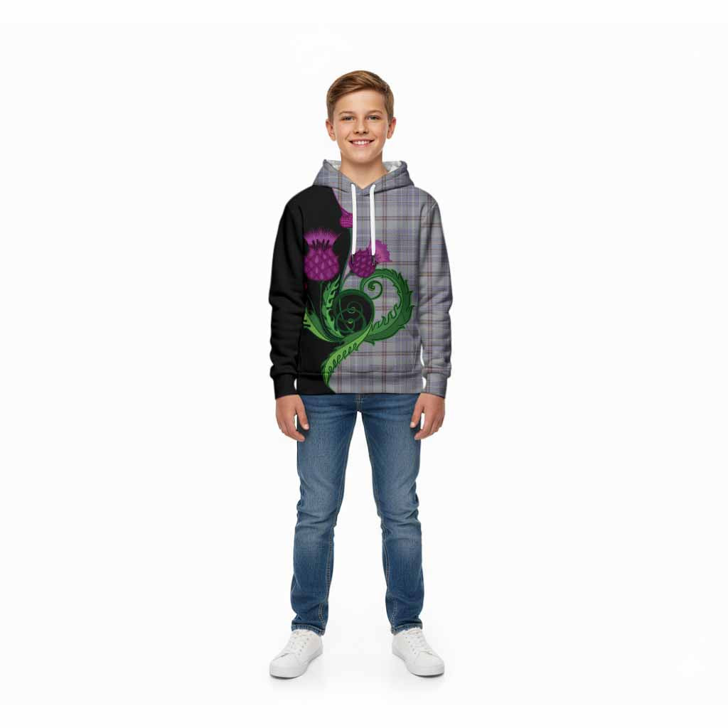 Tweedie Tartan Kid Hoodie Traditional Scottish Thistle