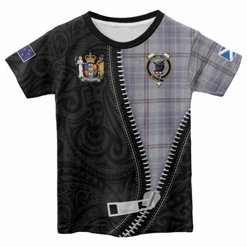 Tweedie Tartan Kid T-shirt New Zealand Pattern Unique Zipper Stylized