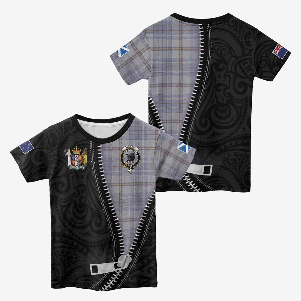 Tweedie Tartan Kid T-shirt New Zealand Pattern Unique Zipper Stylized