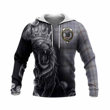 Tweedie Tartan Knitted Hoodie Roaring Lion Heritage