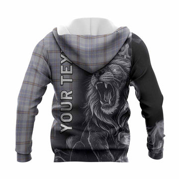 Tweedie Tartan Knitted Hoodie Roaring Lion Heritage
