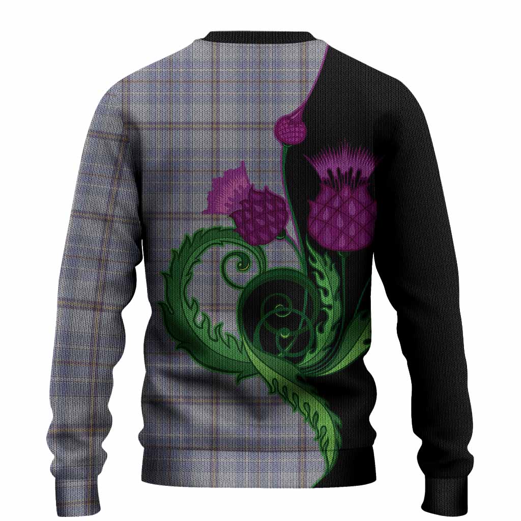 Tweedie Tartan Knitted Sweater Traditional Scottish Thistle