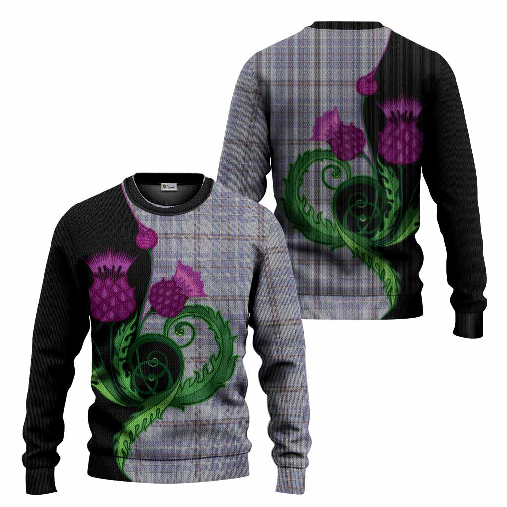 Tweedie Tartan Knitted Sweater Traditional Scottish Thistle