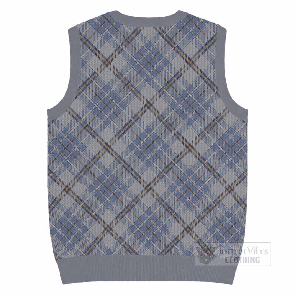 Tweedie Tartan  Knitted V-Neck Vest Cross Style