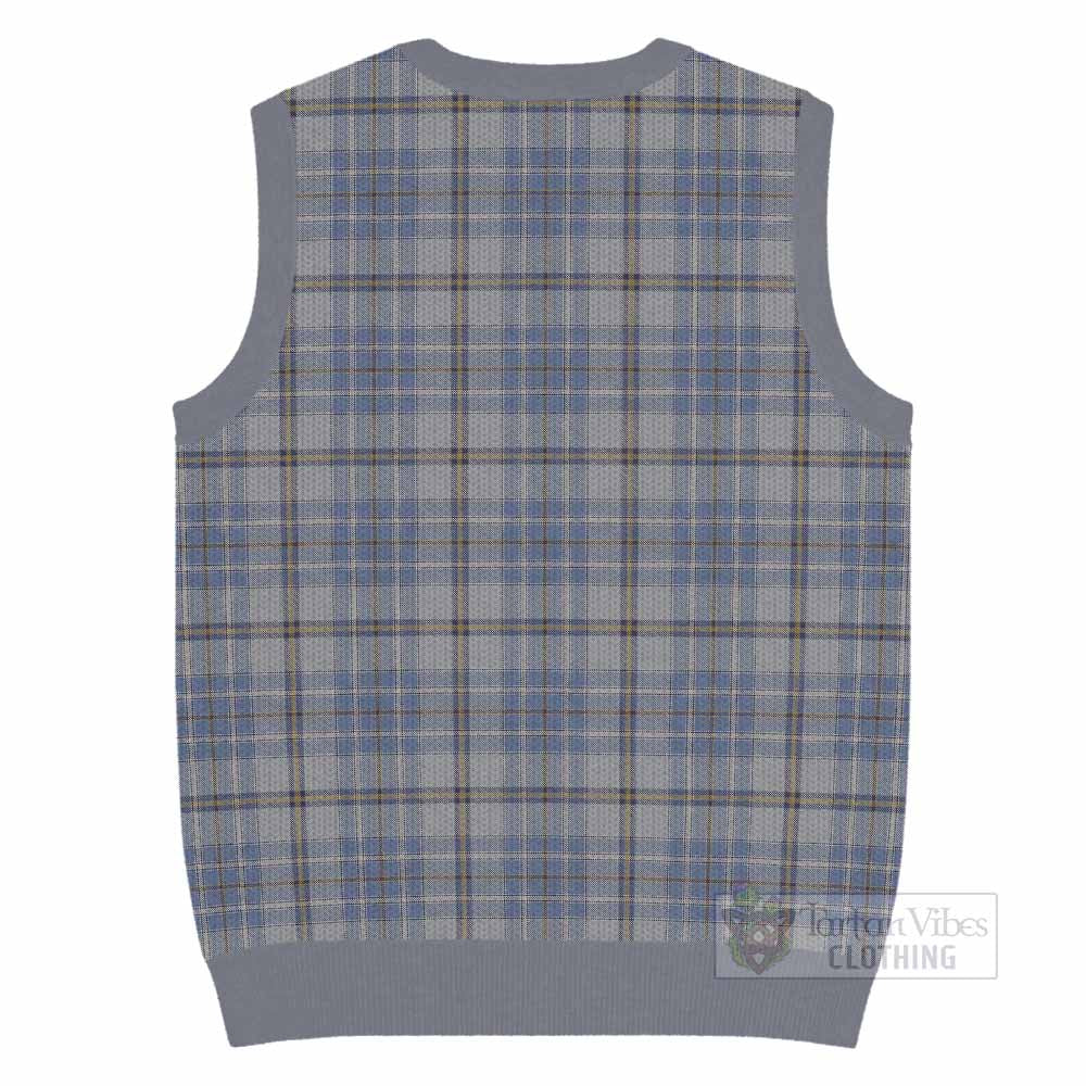 Tweedie Tartan Knitted V-Neck Vest with Family Crest - Tartan Vibes Clothing