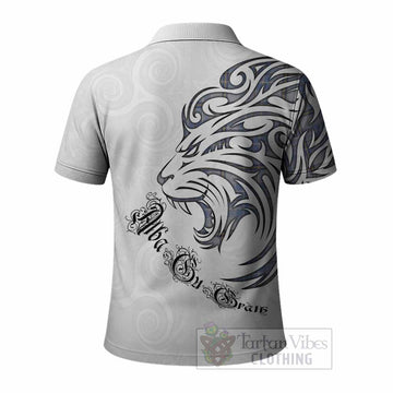 Tweedie Tartan Lion Roar Polo Shirt Alba Gu Brath with Celtic Motifs