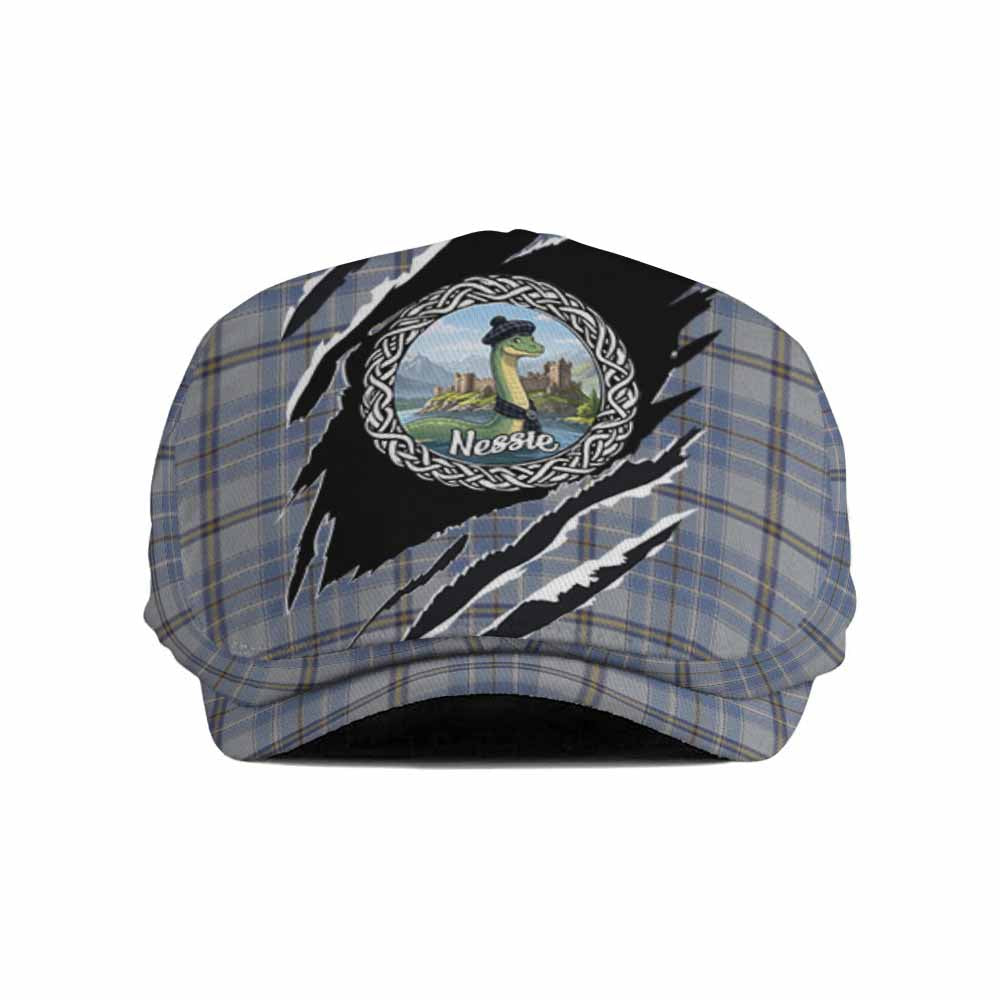 Tweedie Tartan Loch Ness Monster Flat Cap, Jeff Cap Celtic Knot Nessie Art