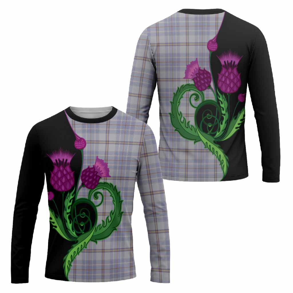 Tweedie Tartan Long Sleeve T-Shirt Traditional Scottish Thistle