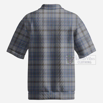 Tweedie Tartan Men’s Polo Sweater Top with Family Crest