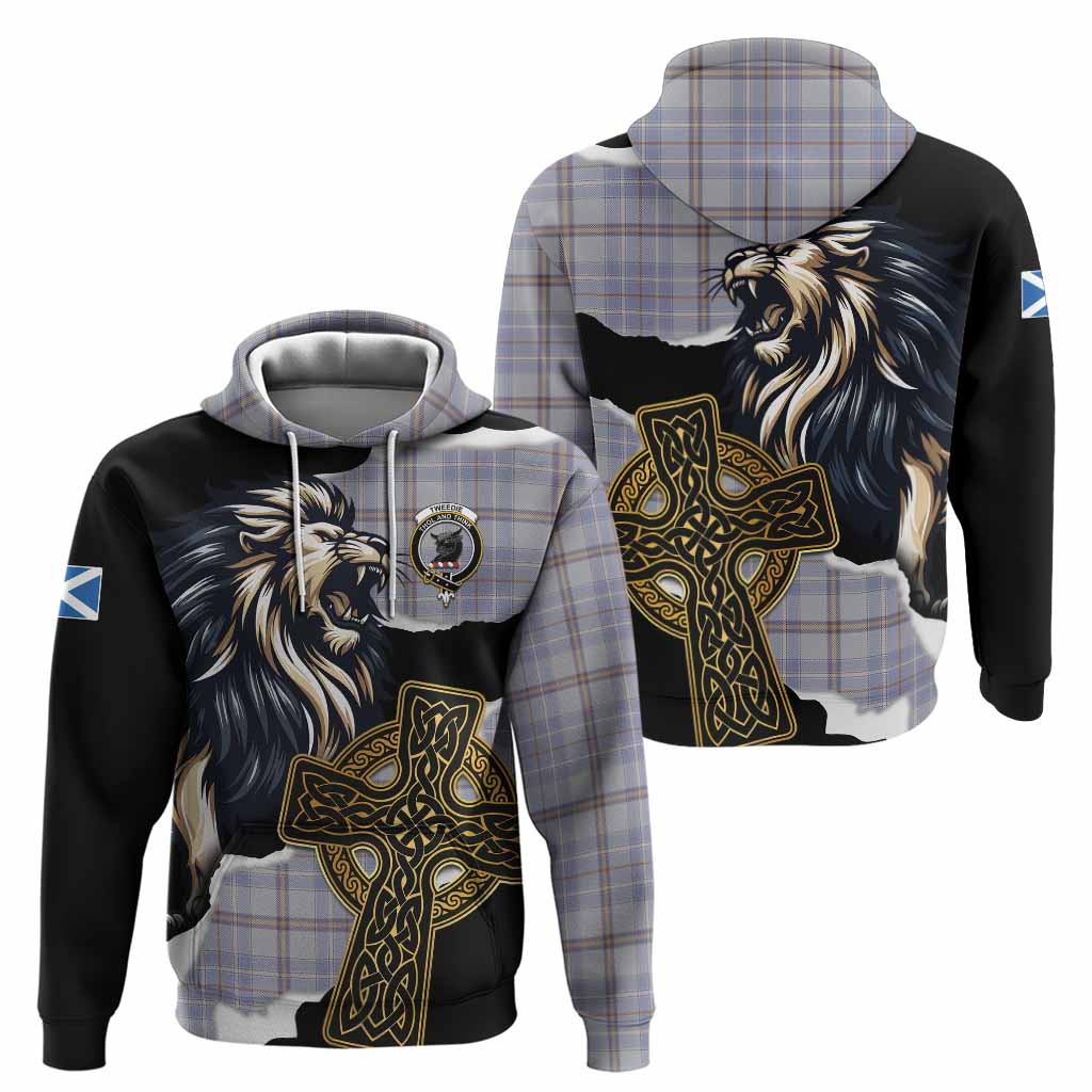 Tweedie Tartan Scottish Hoodie Lion Celtic Heritage
