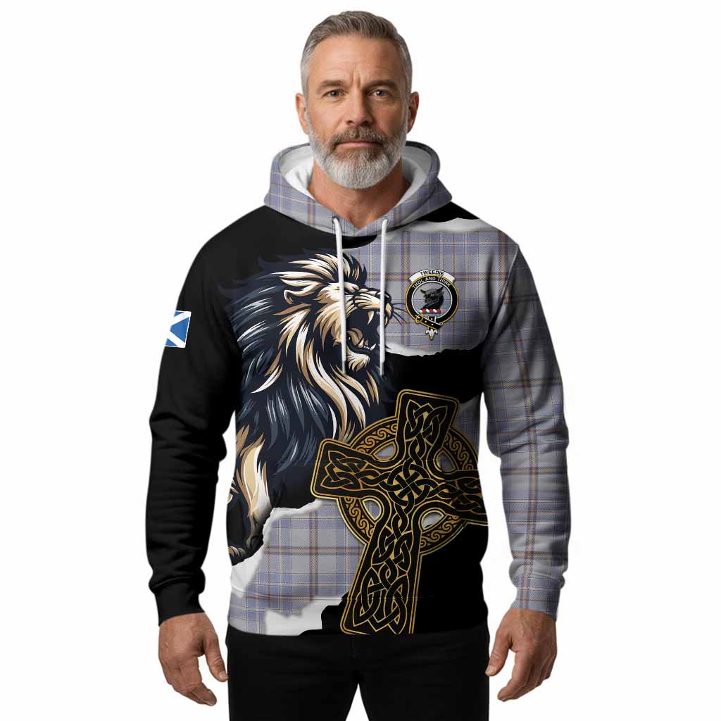 Tweedie Tartan Scottish Hoodie Lion Celtic Heritage