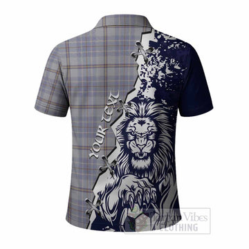 Tweedie Tartan Scottish Polo Shirt Angry Lion With Soccer Ball Style