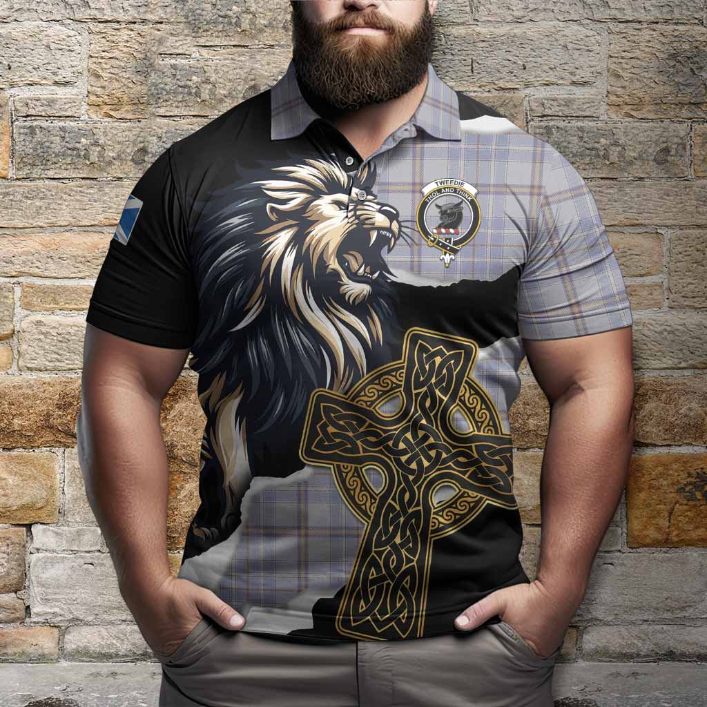 Tweedie Tartan Scottish Polo Shirt Lion Celtic Heritage