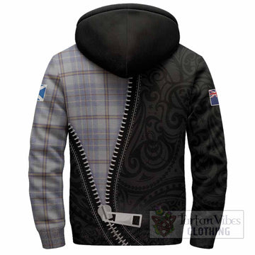 Tweedie Tartan Sherpa Hoodie New Zealand Pattern Unique Zipper Stylized